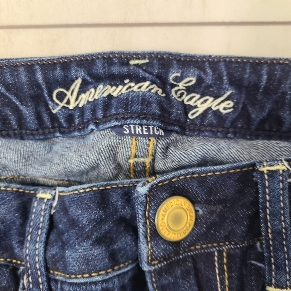 American Eagle Stretch Skinny Jeans Size 2 - Dark Wash - Picture 3 of 6